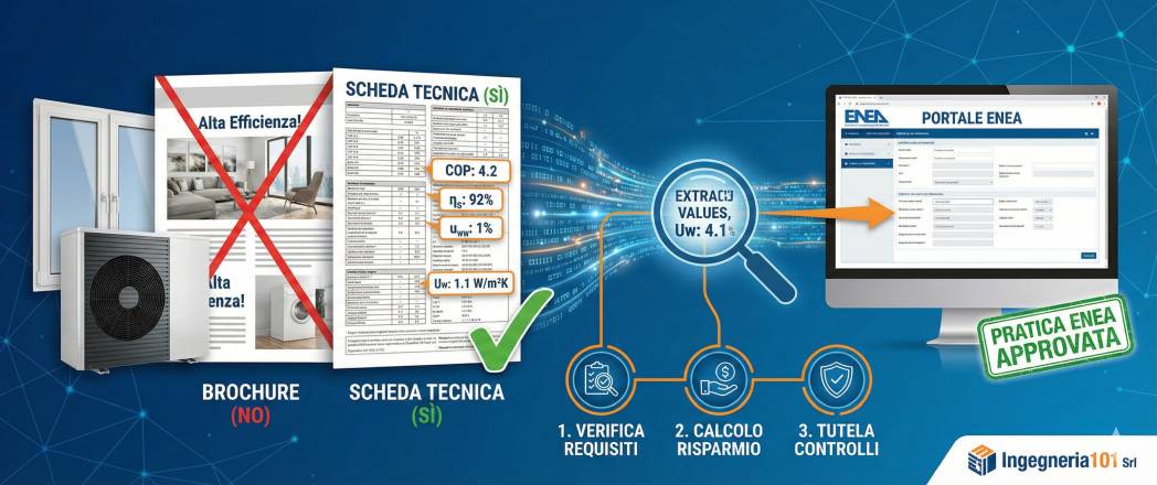 Schede tecniche per la pratica ENEA